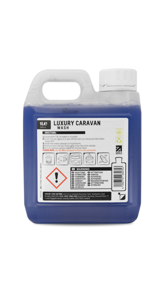 Shampoing spécial caravane